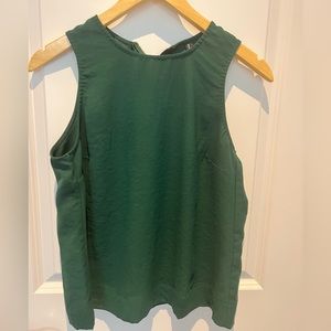 Ladies Forest Green Sleevless Top sz Large
